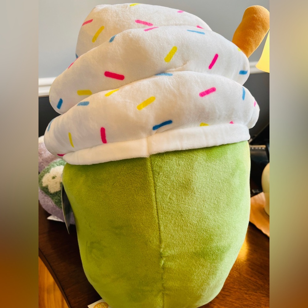Toy Box Matcha Milkshake Large 16” Green & White Plush Collectible (NWT) -For 0+ - Picture 4 of 9